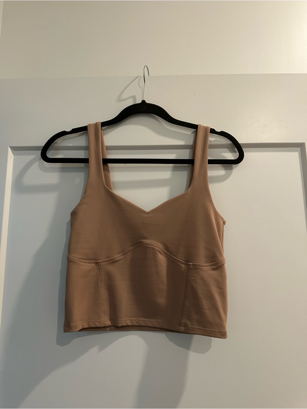Abercrombie & Fitch Beige Crop Tank Top
